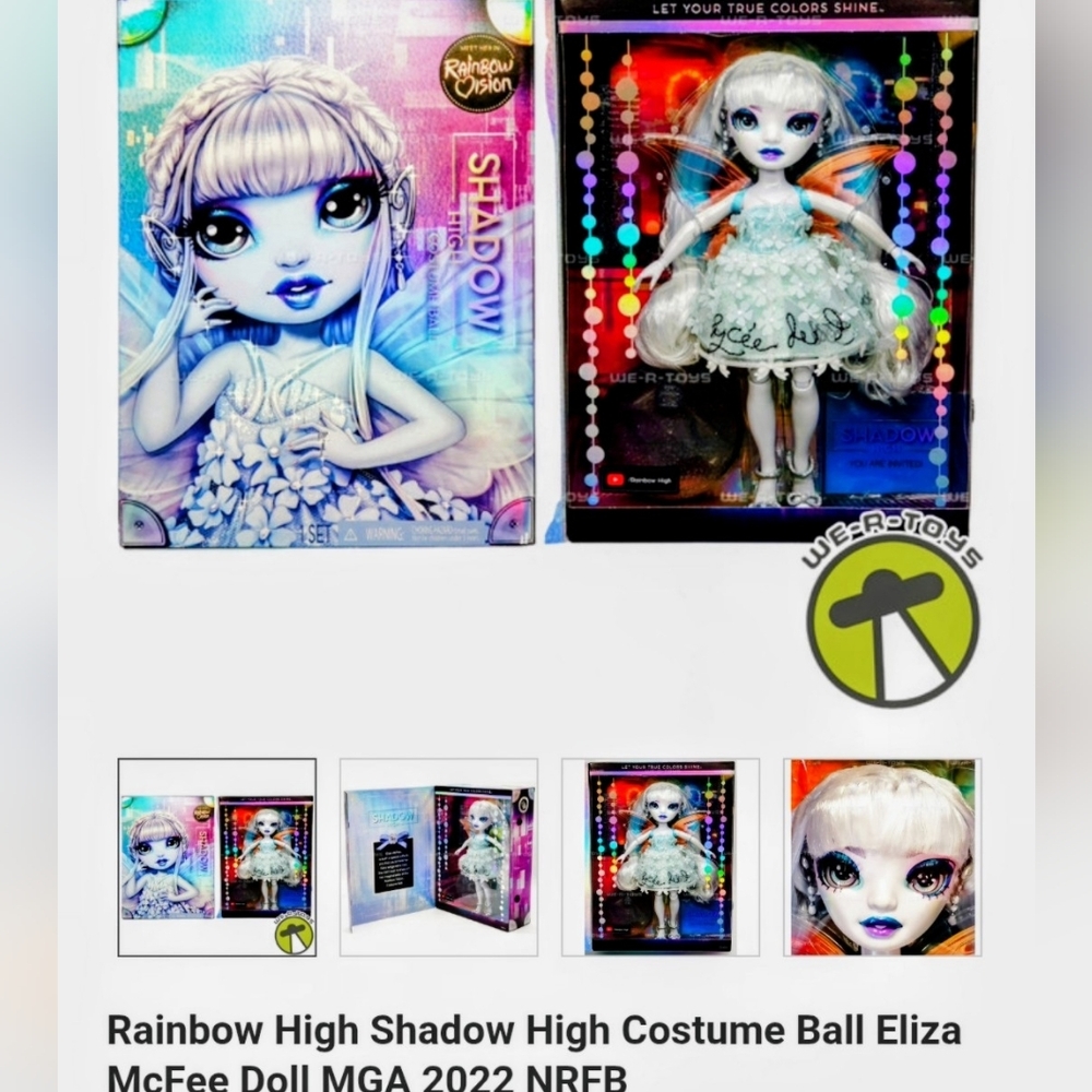 Rainbow Shadow High Eliza McFee Doll with Blue and White Outfit